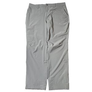 REI Co-op Women's Kornati Roll Up Hiking Pants Gray Stretch Cargo 12 Petite
